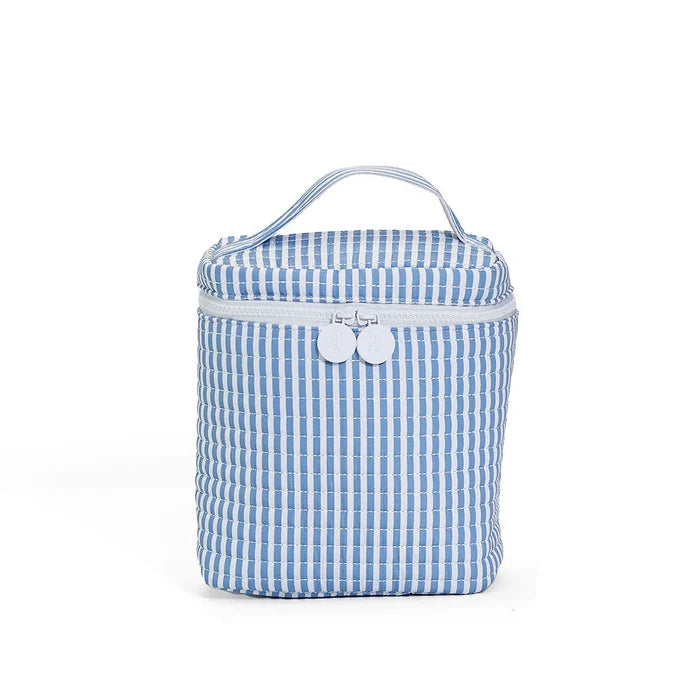 TRVL - Quilted Go Go Lunch Bag - Pimlico Stripe Chambray