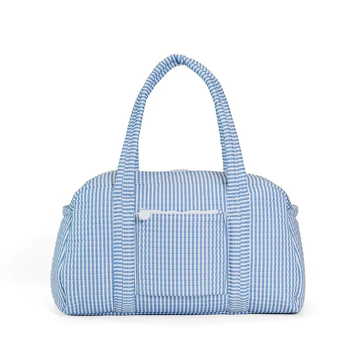TRVL - Quilted Grande Duffel - Pimlico Stripe Chambray