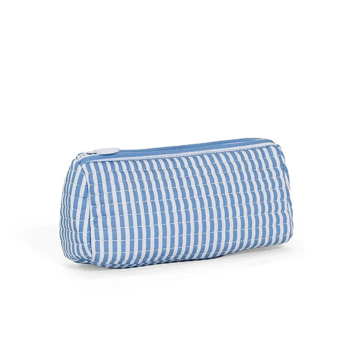TRVL - Quilted Pochette Bag - Pimlico Stripe Chambray