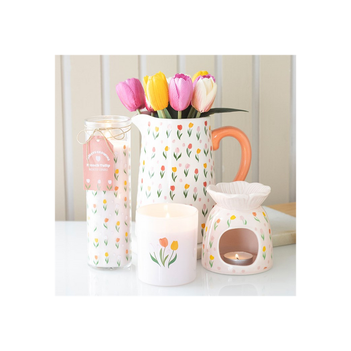 Tulip Print Oil Burner and Wax Warmer ๐ฌ๐ง
