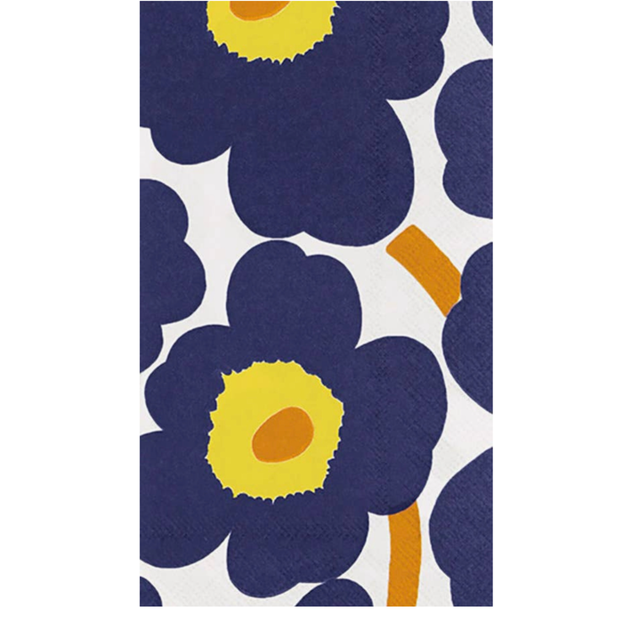 Unikko Dark Blue Marimekko - Paper Napkin