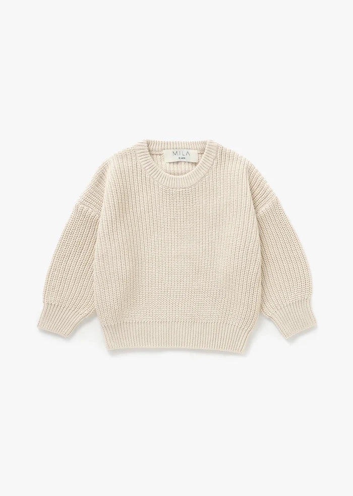 Vanilla Chunky Knit Sweater