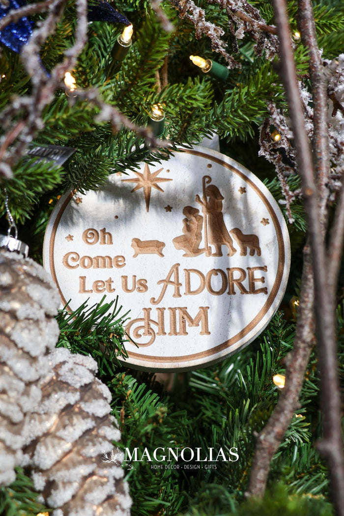 White O Holy Night Ornament -3 Styles