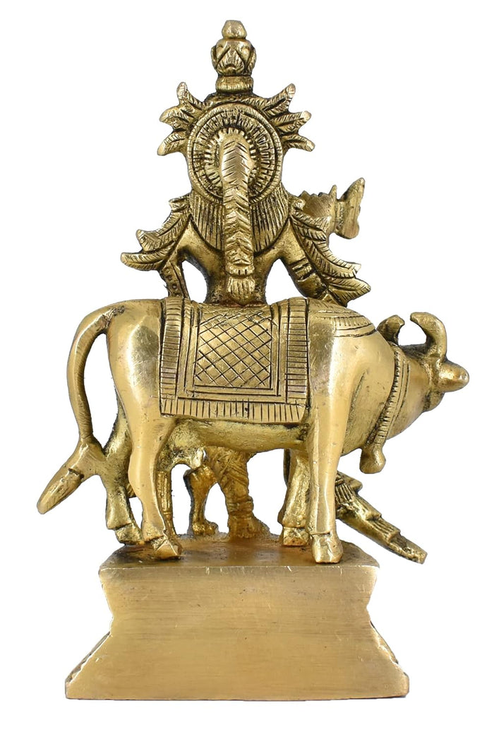 White Whale Lord Krishna Idol Statue Krishna Idols Gold Plated Flute Playing Krishan Decorative Showpiece Figurine for Pooja Room & Gift