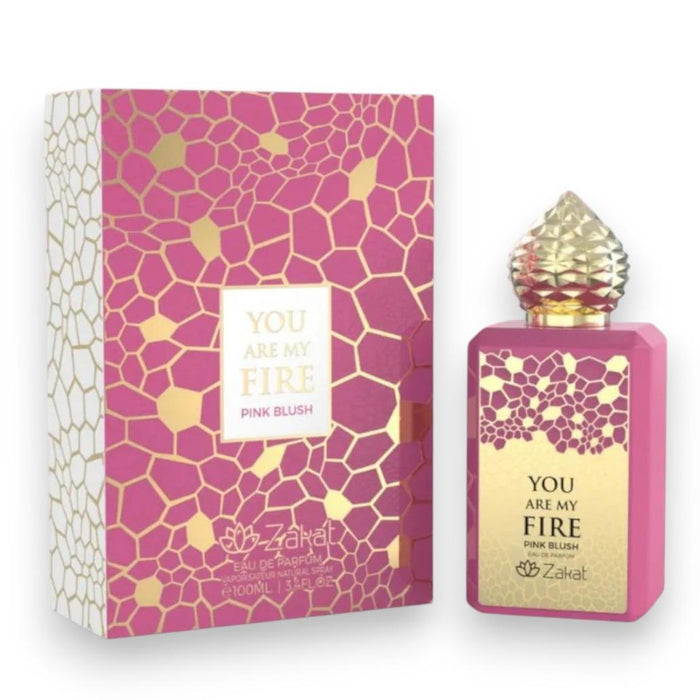Zakat Parfums You Are My Fire Pink Blush – Unisex Eau de Parfum 3.4 oz (100ml)