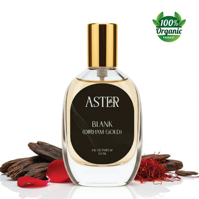 100% organic Dirham Gold unisex perfume, 30ml bottle.