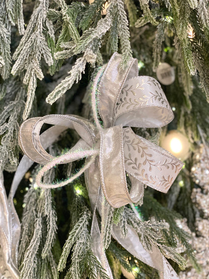 12" Silver Dust Bow