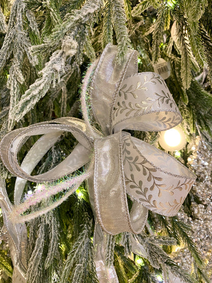 12" Silver Dust Bow