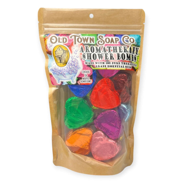 14 Pack Assorted Aromatherapy Shower Bombs - Old Town Soap Co.