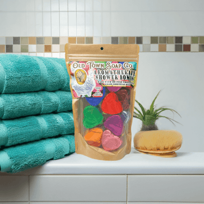 14 Pack Assorted Aromatherapy Shower Bombs - Old Town Soap Co.