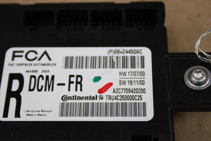 15-23 CHRYSLER DODGE FRONT PASSENGER RIGHT DOOR CONTROL MODULE OEM 68424450AC