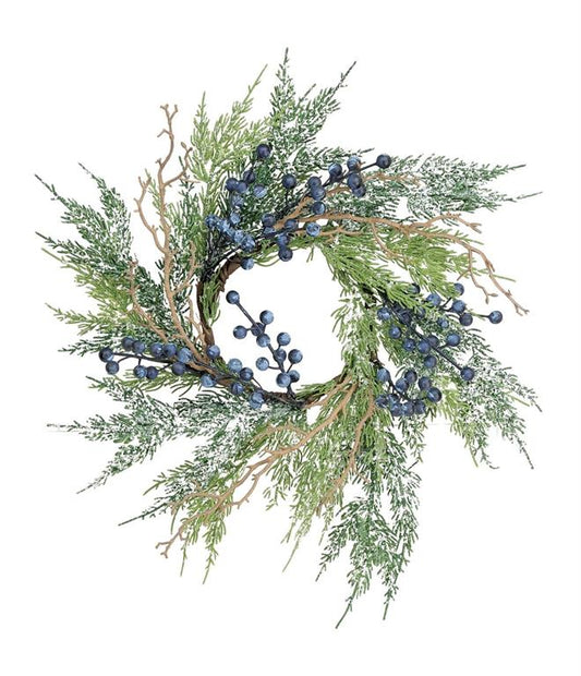 12" Pine & Blueberry Candle Ring