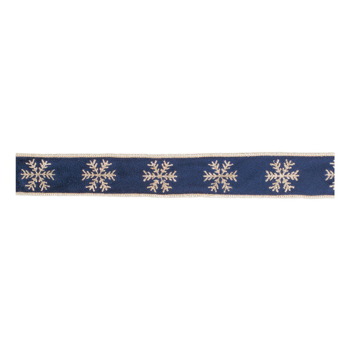 1.5" Snowflake Snow Ribbon Bolt