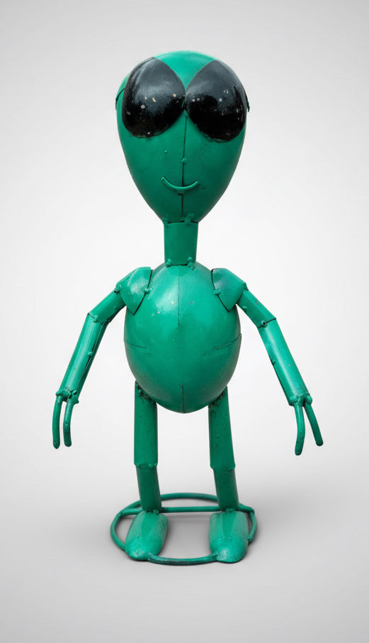 16" Metal Alien Turquoise