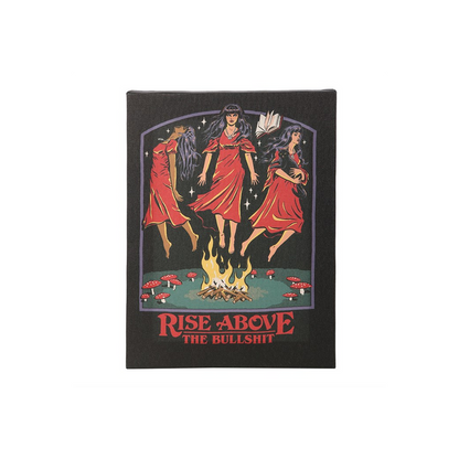 19x25cm Rise Above the Bullshit Canvas Plaque by Steven Rhodes 🇬🇧