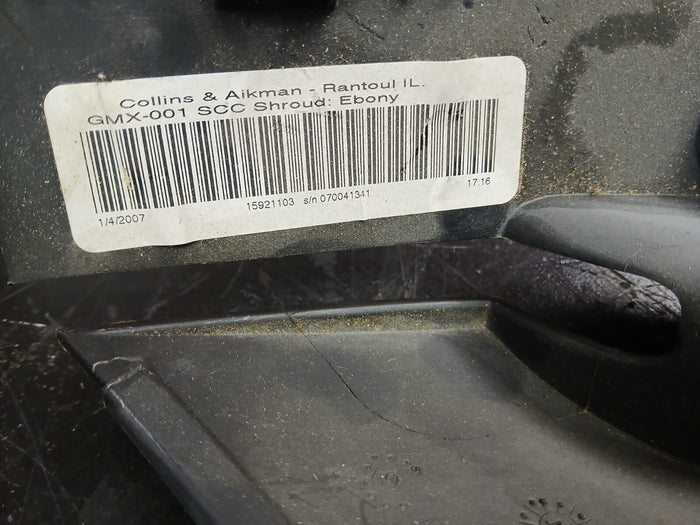 2007-2010 Saturn Sky Pontiac Solstice Lower Steering Column Cover Trim 15921103