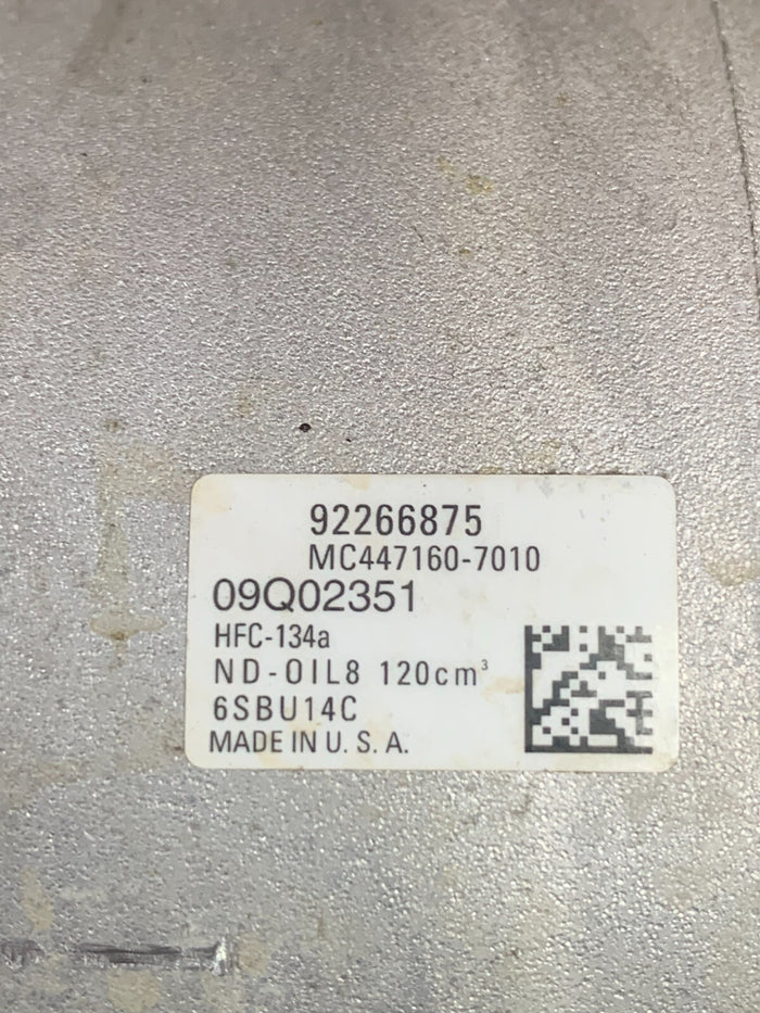 2013-2017 GM DENSO AIR CONDITIONER COMPRESSOR PUMP, NO ISSUES, OEM PART.