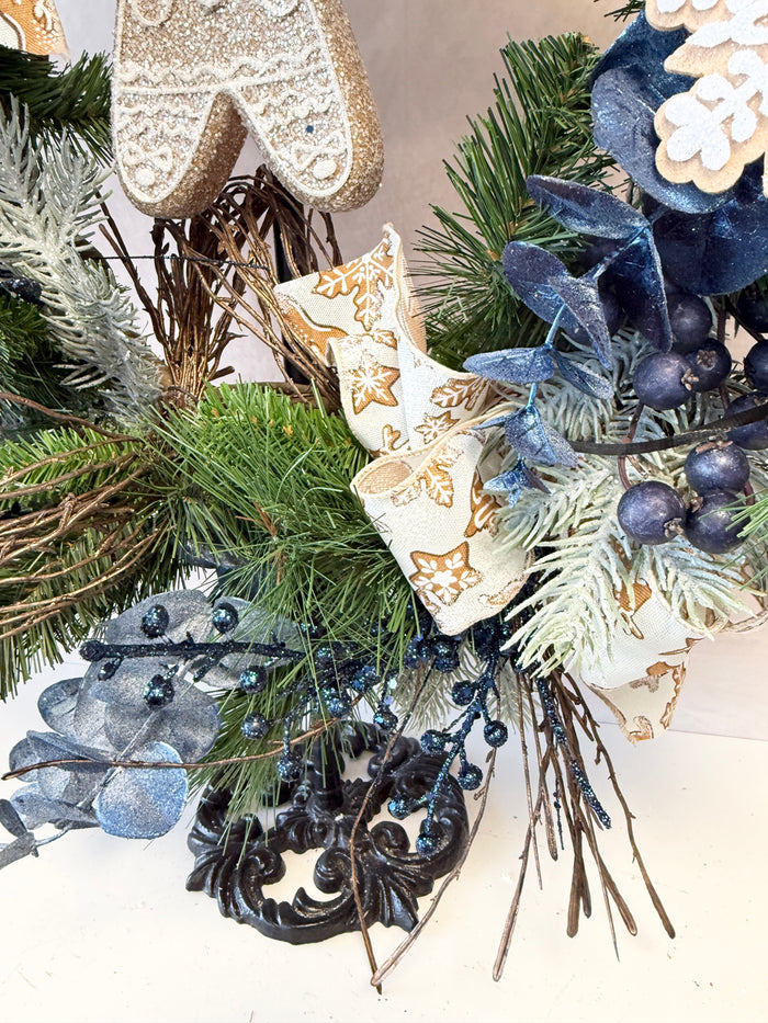 24" Snowflake Wishes Wreath