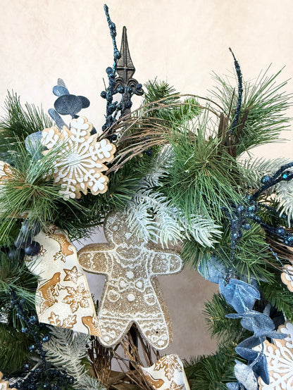 24" Snowflake Wishes Wreath