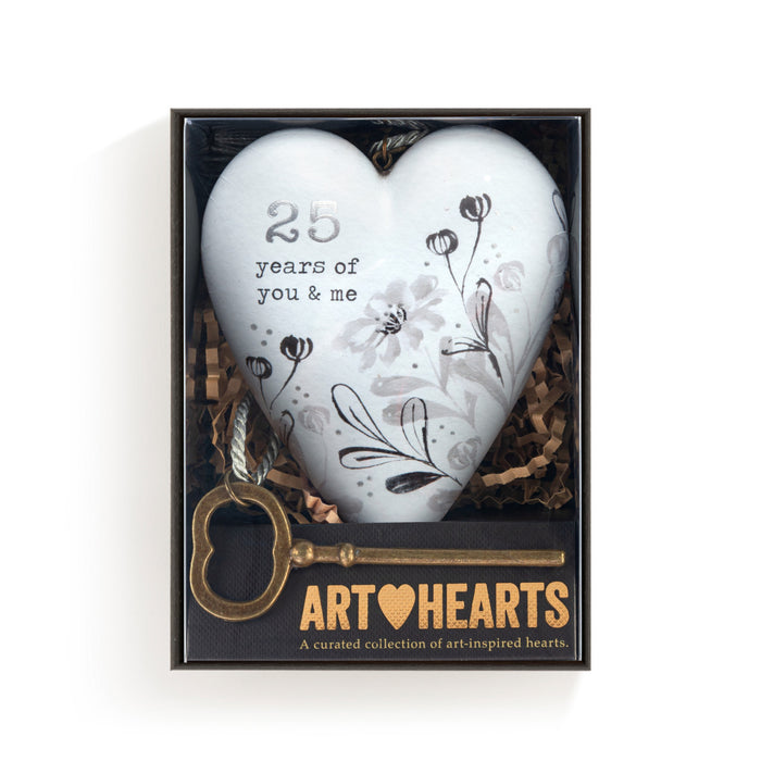 25 Years of You & Me Art Heart