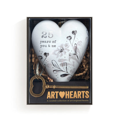 25 Years of You & Me Art Heart