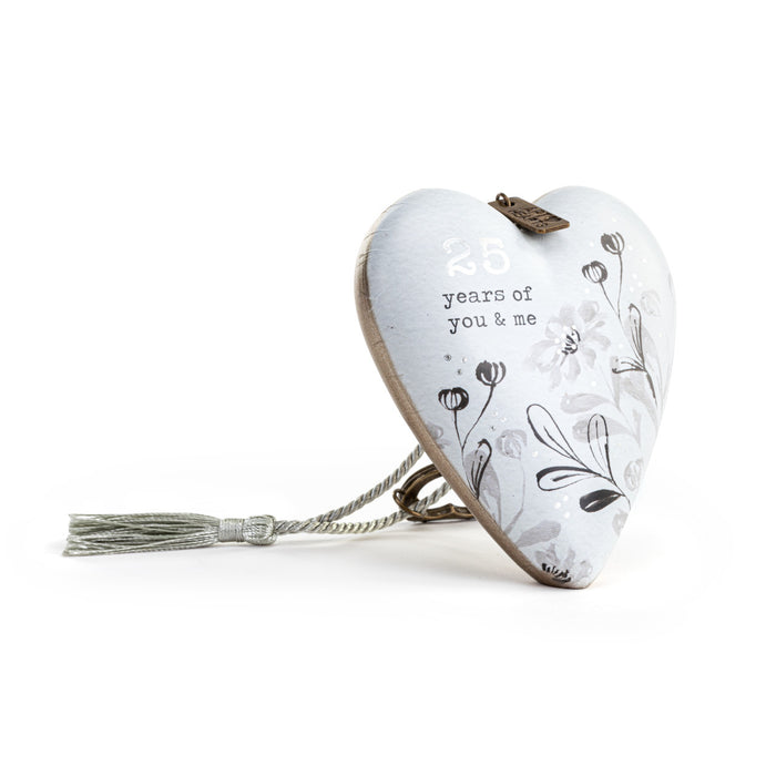 25 Years of You & Me Art Heart