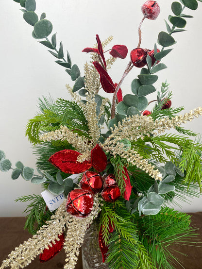 27" Homespun Christmas Drop-in