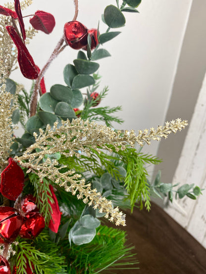 27" Homespun Christmas Drop-in