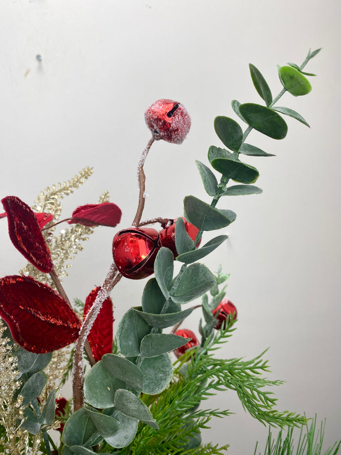 27" Homespun Christmas Drop-in