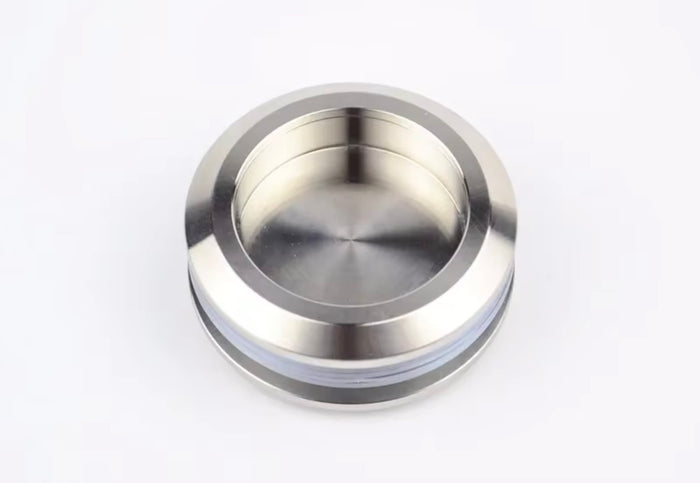 304 stainless steel round handle, Invisible sliding door handle for 8-12mm Thick Door