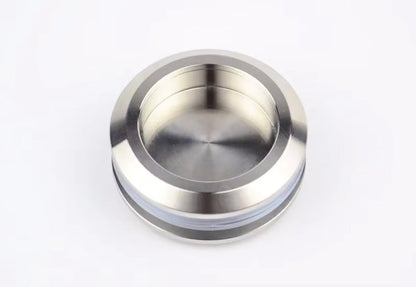 304 stainless steel round handle, Invisible sliding door handle for 8-12mm Thick Door