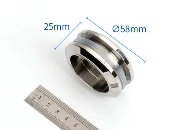304 stainless steel round handle, Invisible sliding door handle for 8-12mm Thick Door