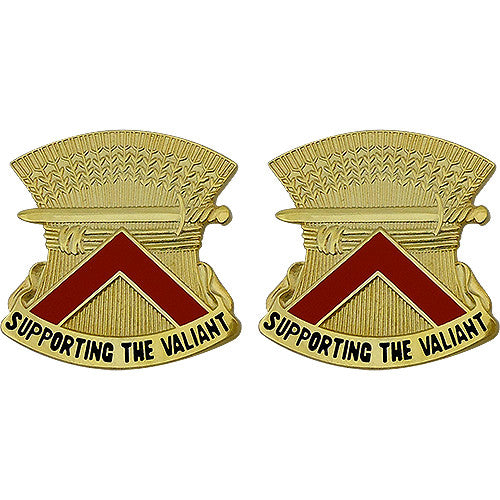 326th Support Group USAR Unit Crest (Supporting The Valiant) Army Unit Crests