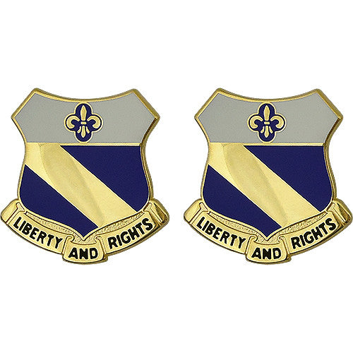 349th Regiment Unit Crest (Liberty and Rights) Army Unit Crests