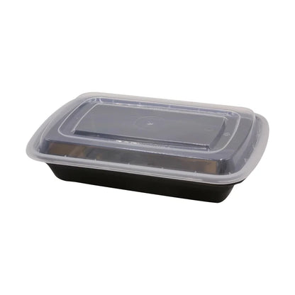 38 Oz 8" x 6" x 2" Rectangular Container Combo, 150/Cs - 68038