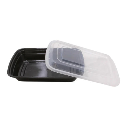 38 Oz 8" x 6" x 2" Rectangular Container Combo, 150/Cs - 68038