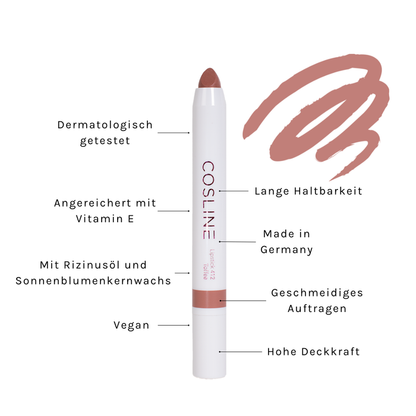 COSLINE Lippenstift Toffe 412