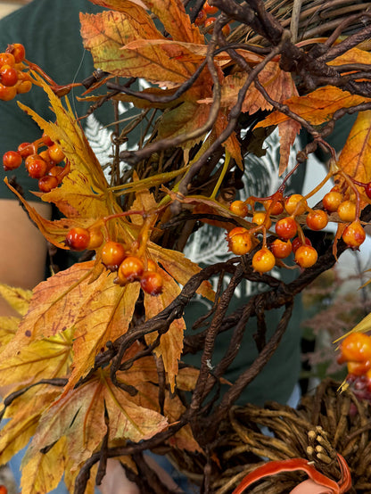 44" Hidden Vine Pumpkin Wreath