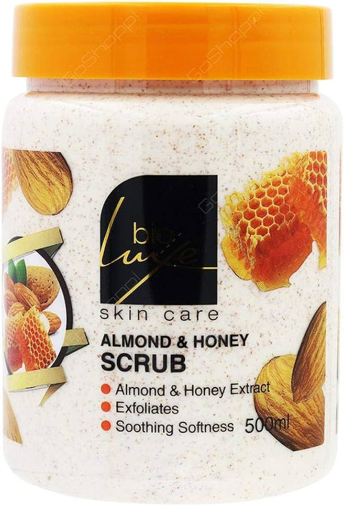 بايو لوكس صنفرة 500مل لوز وعسل - Bioluxe Exfoliating Scrub (500ml) - Almond & Honey