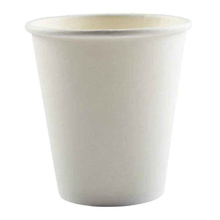 511 Food Service - 8 Oz Plain Paper Single Wall Hot Cup, 1000/Cs - HPE-HC08-SW-PLN