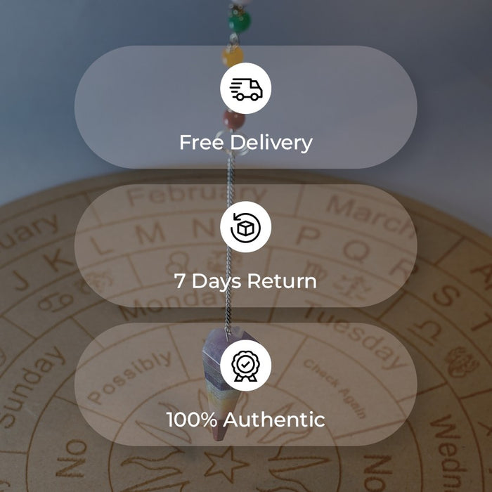 7 Chakra Crystal Pendulums