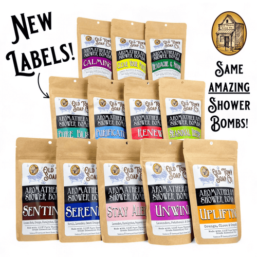 8 Pack Aromatherapy Shower Bombs - Old Town Soap Co.