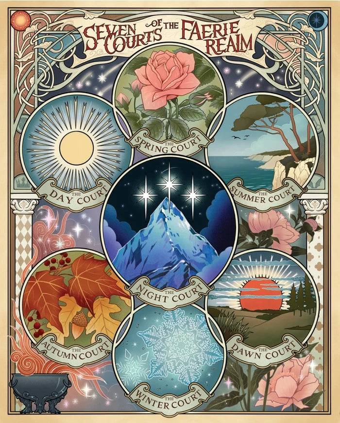 A Court of Thorns and Roses: Official Seven Courts of the Faerie Realm | 1,000 Piece Jigsaw Puzzle