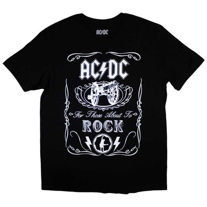 AC/DC - VINTAGE CANNON SWIG - Kids T-Shirt Black