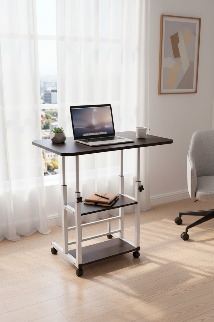 Dark Laptop Desk - Lifestyle In Use