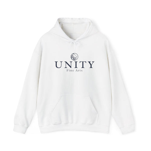 Adult Unity Fine Arts Hoodie — Minimal Logo Pullover for Artists & Galleries