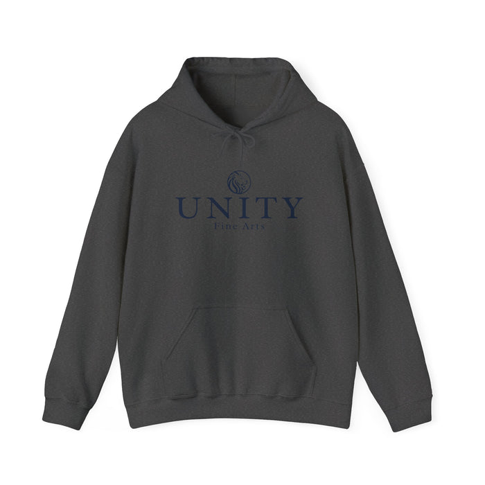 Adult Unity Fine Arts Hoodie — Minimal Logo Pullover for Artists & Galleries
