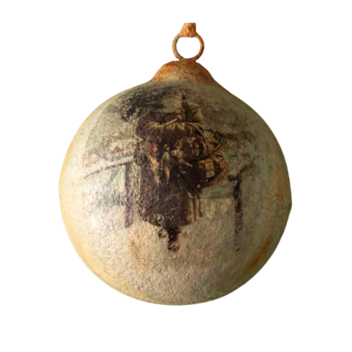 Aged Santa Ornament