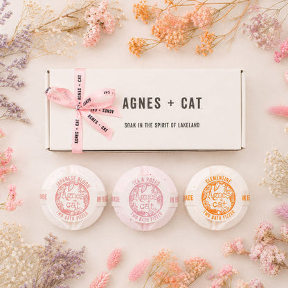 Agnes + Cat Floral & Citrus Bath Fizzer Gift Set 🇬🇧