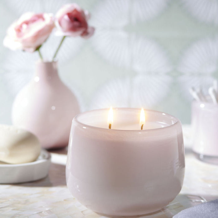 Alixx Artisan Glass Candles Jasmin de la Nuit - Rose - Small Ballon Candle